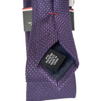 Tommy Hilfiger Men's Tie Juniper Textured Necktie Purple 3" Silk Blend