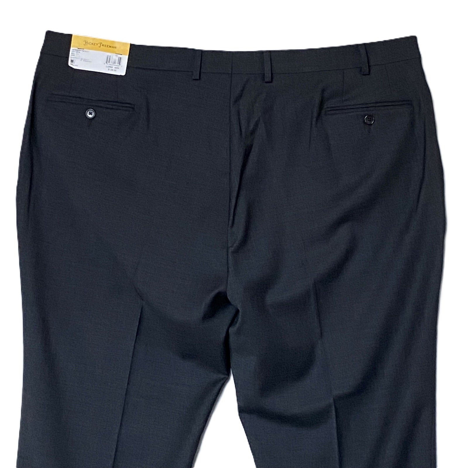 Hickey Freeman Dress Pant Men's 44W Dress Pant Classic Fit Wool Charcoal