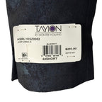 Tayion Sport Coat Men's 44 Short Double-Breasted Jacquard Blue Navy