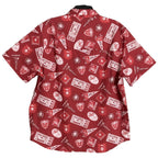 Tommy Bahama Baseball "The Bahama Coast" Men's Large Shirt Cincinnati Reds