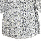 Boss Shirt Men's 5XL Big & Tall Short Sleeve Stretch Linen Shirt Blue Floral