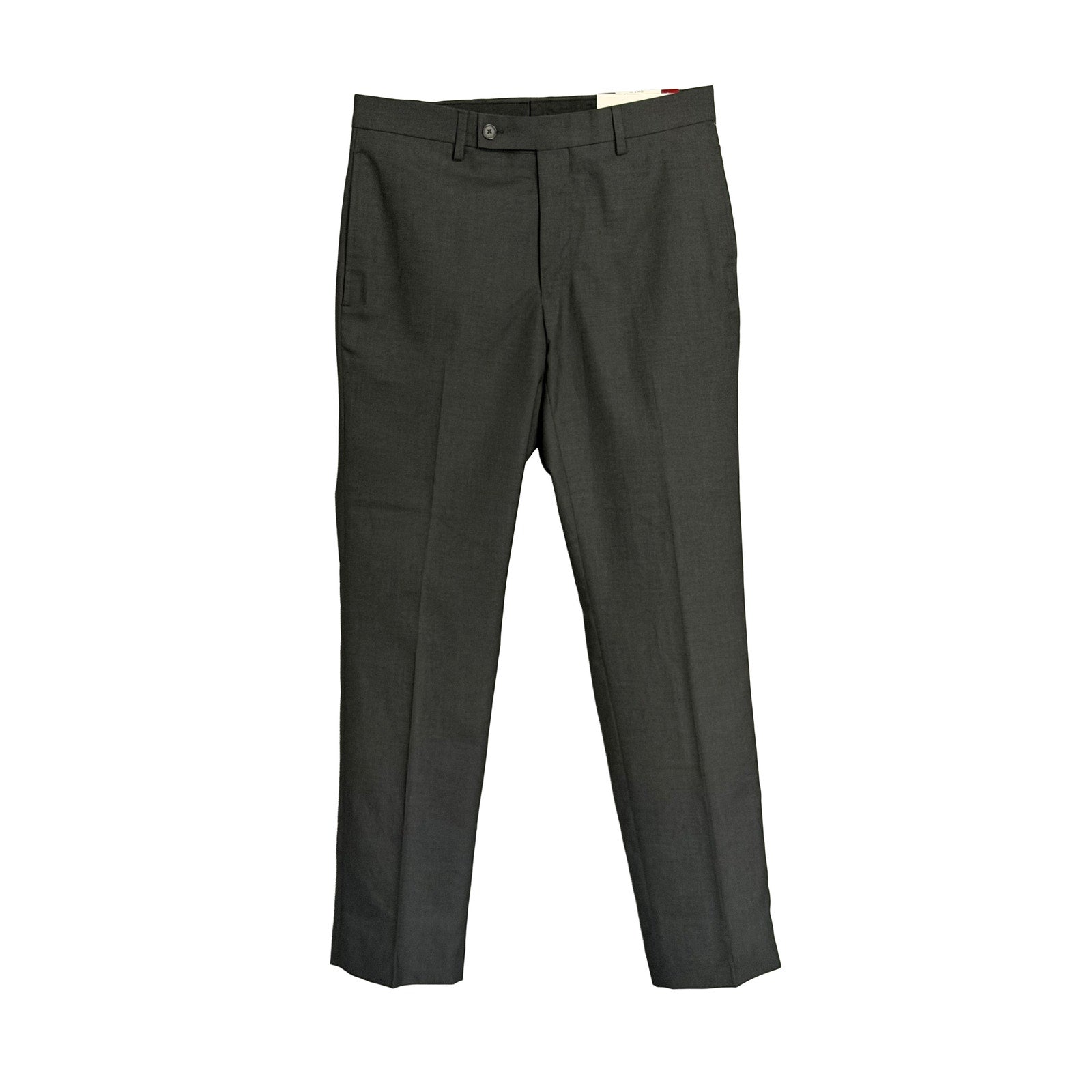 Calvin Klein Dress Pants Men's 31"x30" Slim Fit Flat Front Stretch Gray