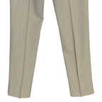 Armani Exchange Dress Pant Men's 32W Flat Front Raw Hem Stretch Wool Taupe