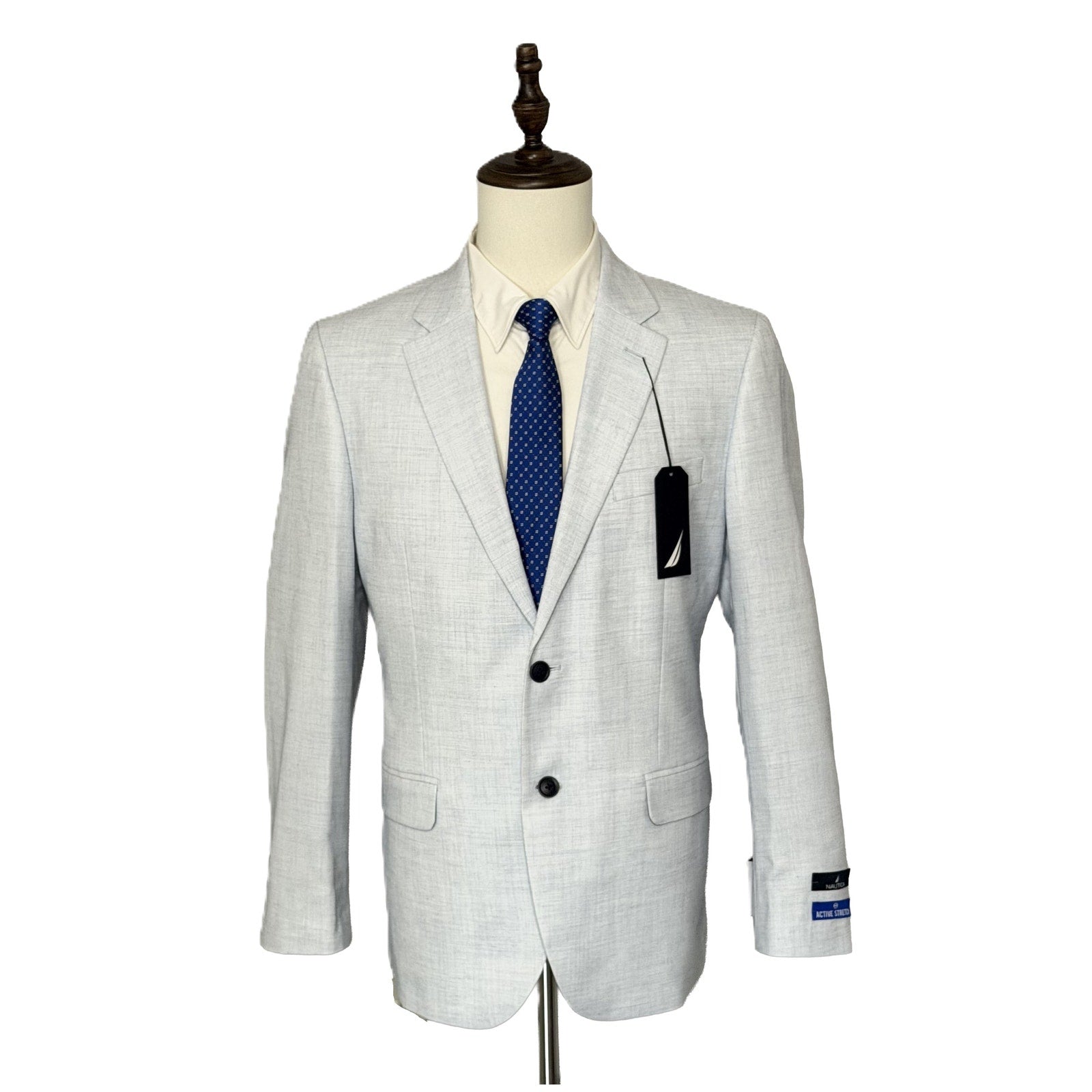 Nautica Sport Coat Men's 42 Regular Modern Fit Active Stretch Lt Blue