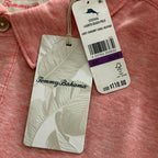Tommy Bahama Shirt Men's XXL "Laurito Beach Polo" Dubarry Coral Heather
