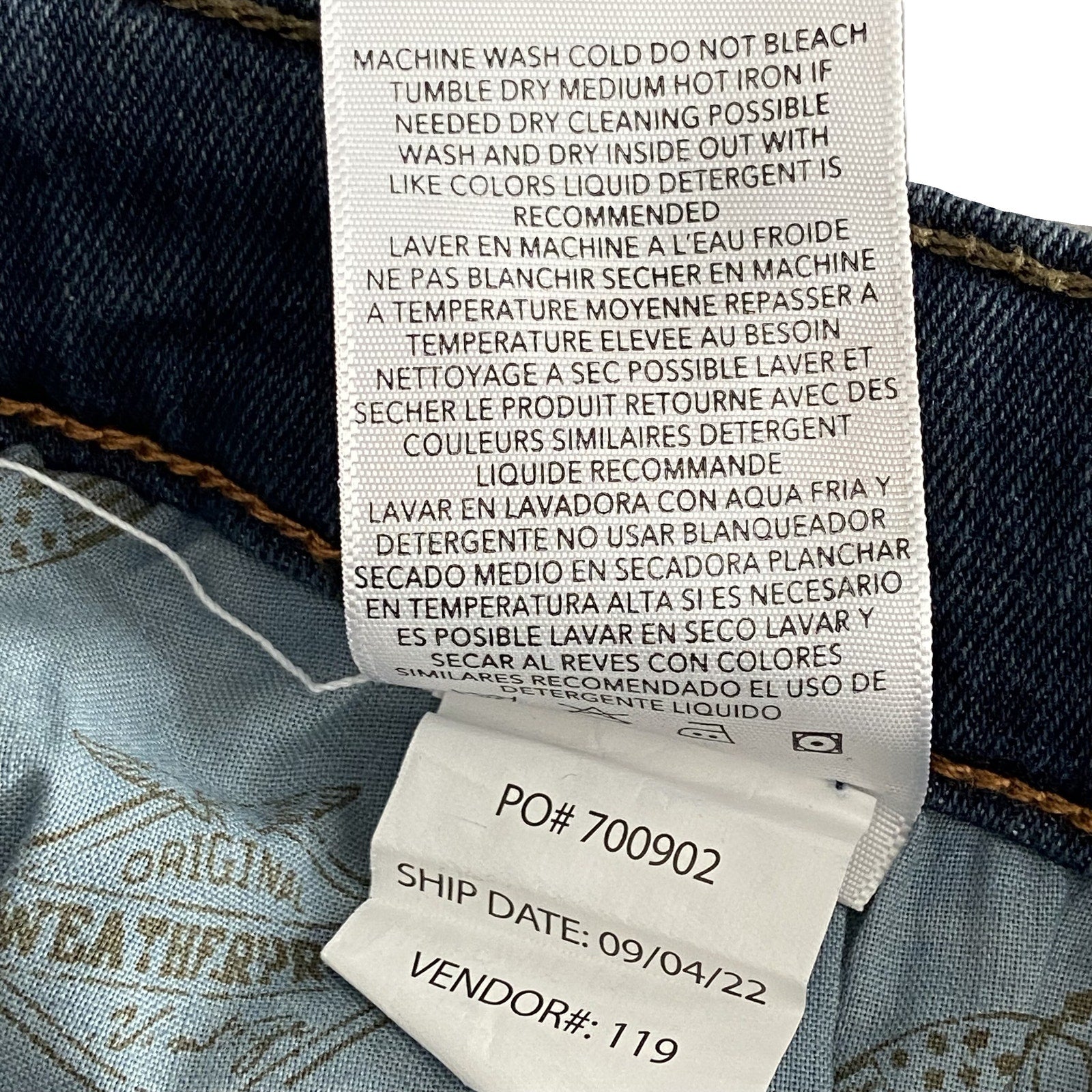 Weatherproof Vintage Men's 40x34 Slim Fit Vintage Soft-Lux Blue Denim Jeans