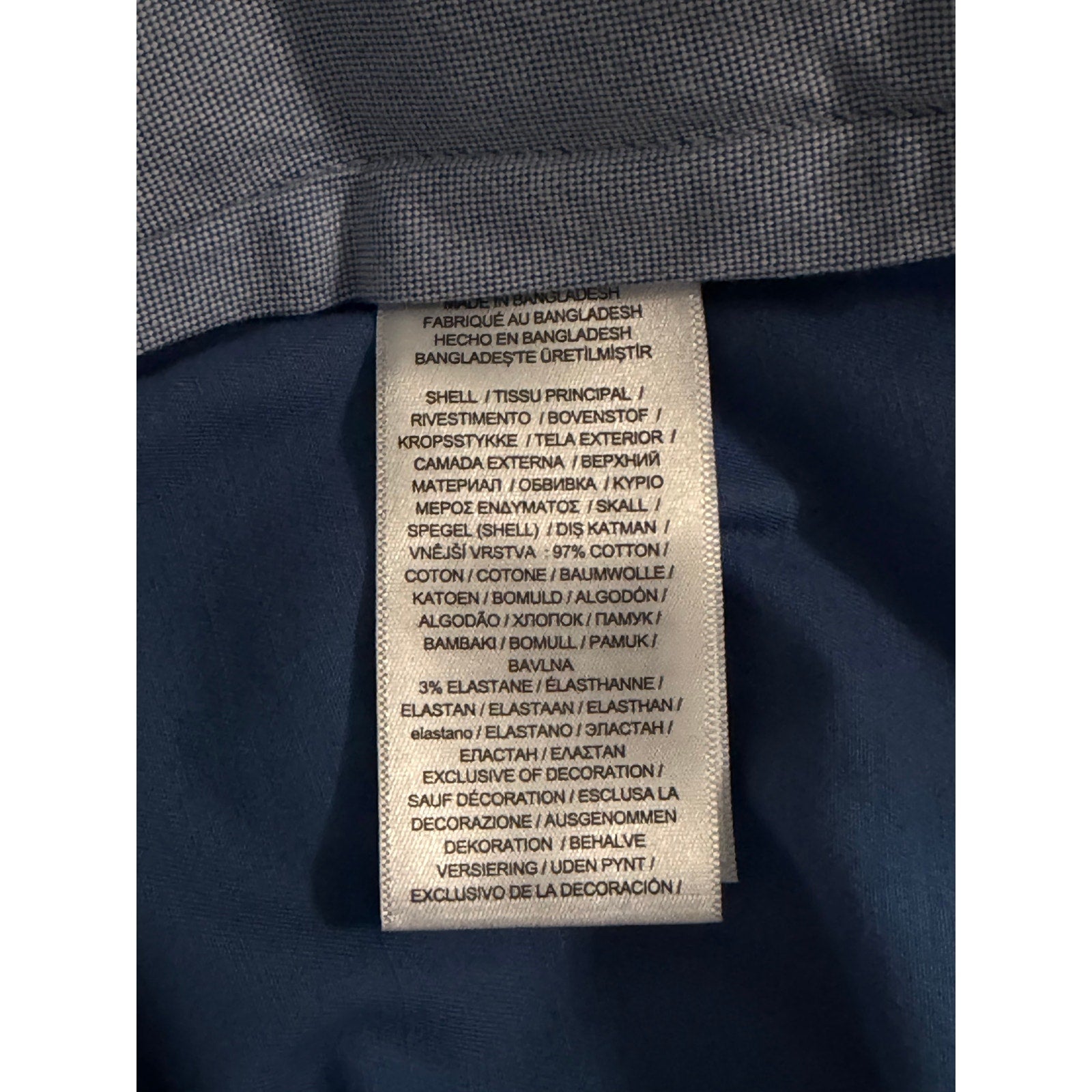 Polo Ralph Lauren Shorts Men's 50B 9" Big & Tall Stretch Chino Cotton Blue
