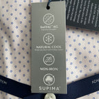 Daniel Cremieux Dress Shirt Men's 16-33 Slim Fit Supima Cotton Pink Star