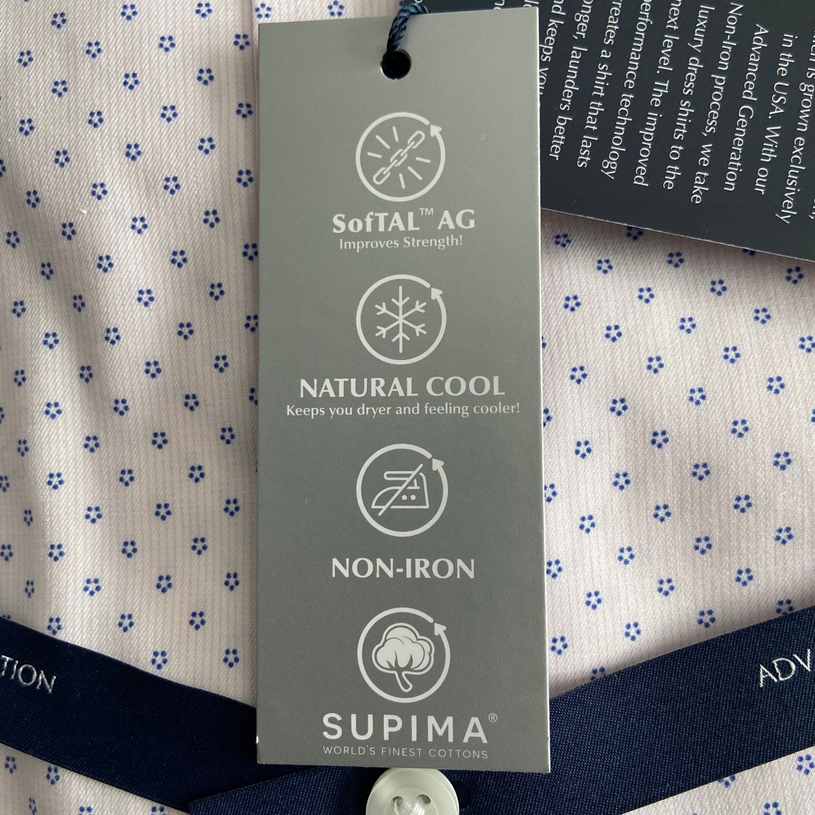 Daniel Cremieux Dress Shirt Men's 16-33 Slim Fit Supima Cotton Pink Star