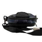 Sun + Stone Bag Men's Navy Blue Camo Mini Crossbody Bag Dual Zip Compartments