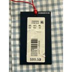 Daniel Cremieux Oxford Shirt Men's 4XB Big & Tall Button-Down Stretch Stone Blue Gingham