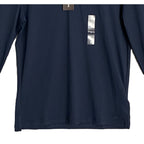 Michael Kors Polo Shirt Hoodie Men's Small Pima Cotton Stretch Dark Blue
