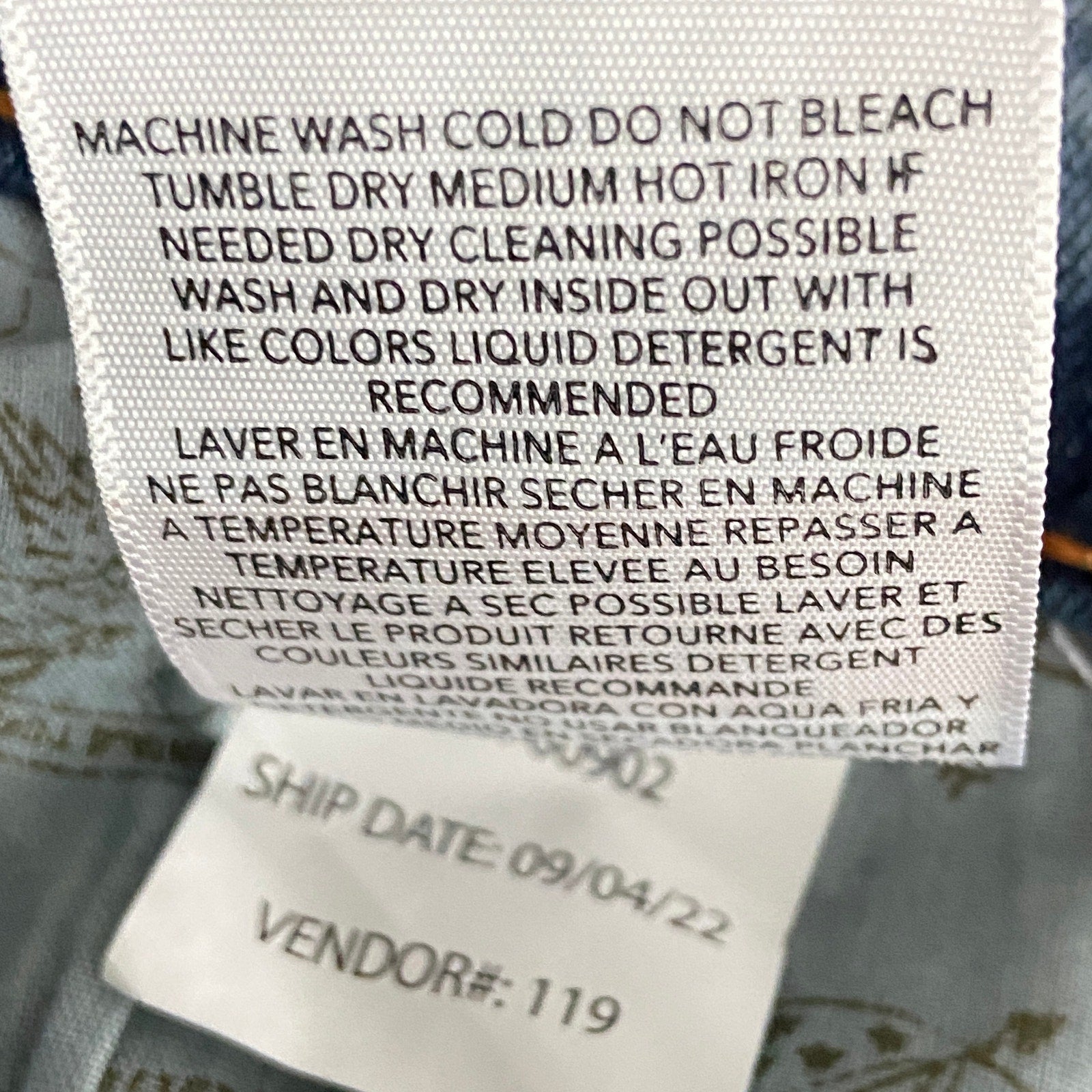 Weatherproof Vintage Men's 40x32 Slim Fit Vintage Soft-Lux Blue Denim Jeans