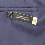 Lauren Ralph Lauren Suit Pant Men's 44x32 Classic Fit Ultraflex Solid Navy