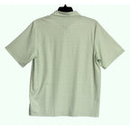 Criquet Polo Shirt Men's Large Short Sleeve Stretch Green White Sunburst NEW