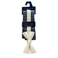 Tommy Hilfiger Tie Men's Bow Tie & Pocket Square Combo Blue & Yellow Martini