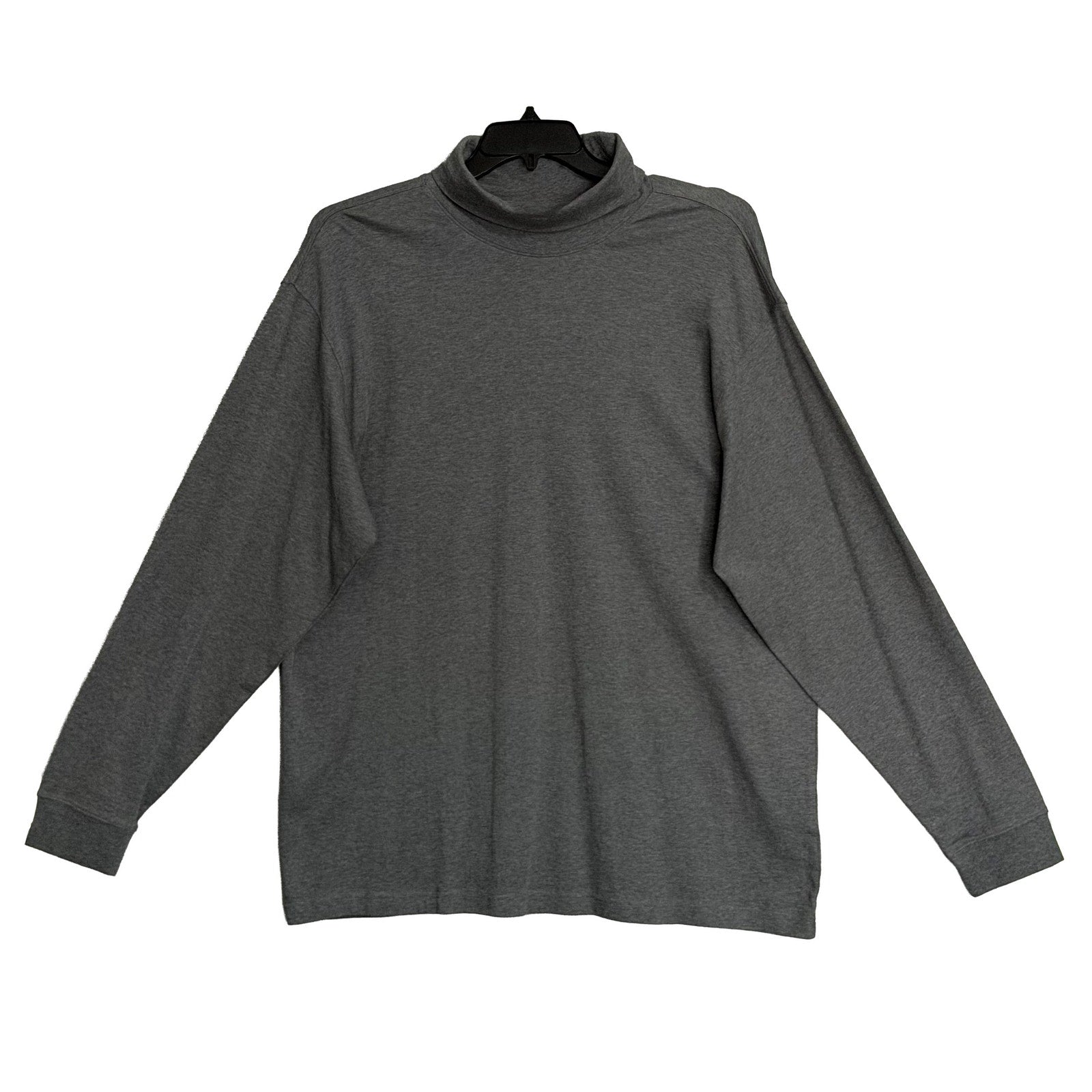 Daniel Cremieux Turtleneck Shirt Signature Solid Interlock Men's XL Grey