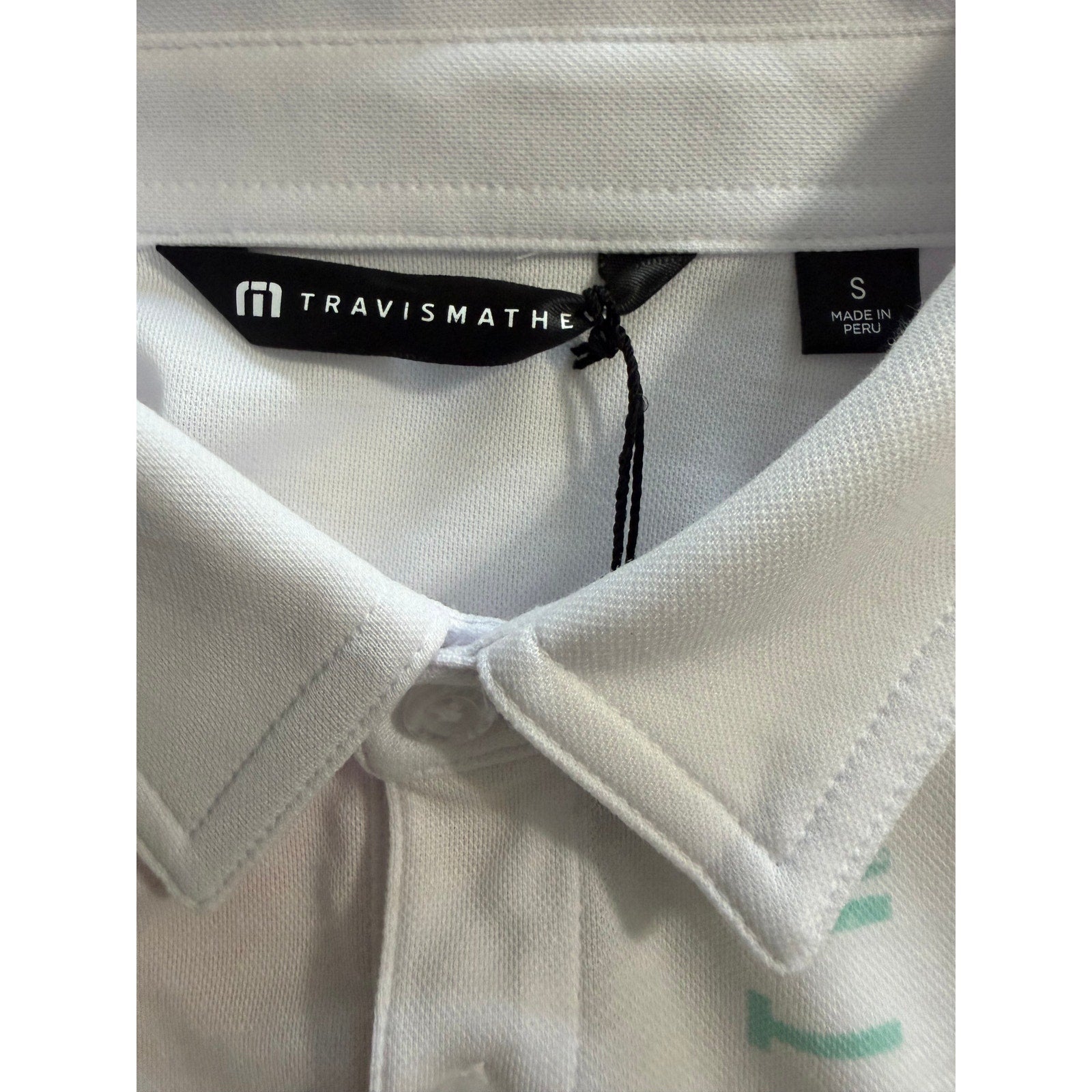 Travis Mathew Shirt Men's Small "Passport Polo" Lightweight Stretch White