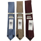 Perry Ellis Portfolio Neckties Lot of 3 Classic Width/Length Blue, Gold, Red