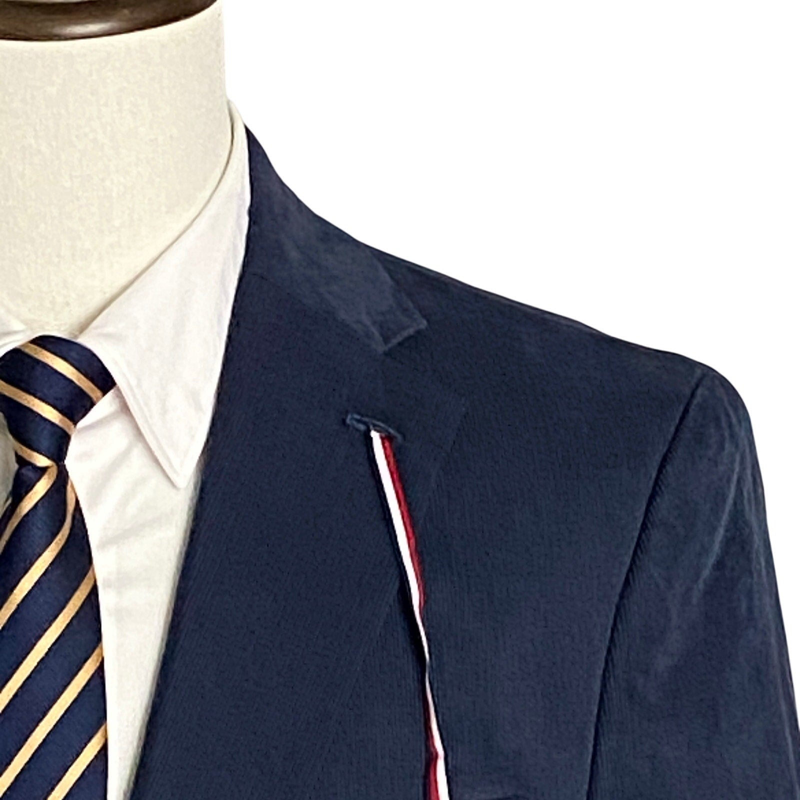 Tommy Hilfiger Sport Coat Men's 40 Long TH Flex Corduroy Lined Conrad Blue