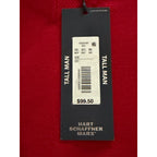 Hart Schaffner Marx Sweater Vest Men's 2XT Big & Tall Wool Red