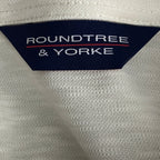 Roundtree & Yorke Men's Big & Tall XXL Long Sleeve Polo Shirt Cream