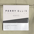 Perry Ellis Dress Pants Men's 38x30 Portfolio Slim Fit Flat Front Sand