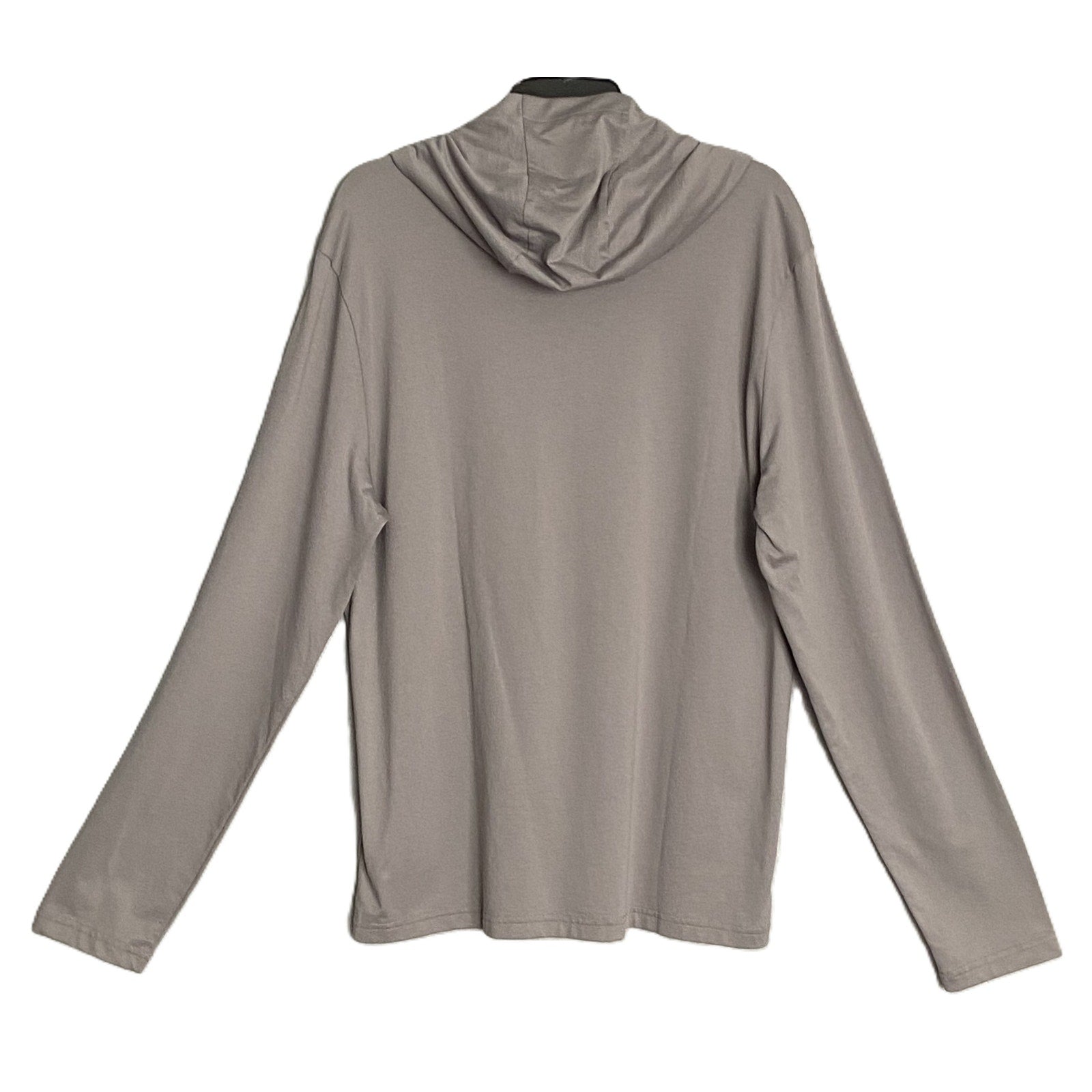 Michael Kors Polo Shirt Hoodie Men's Large Pima Cotton Stretch Taupe