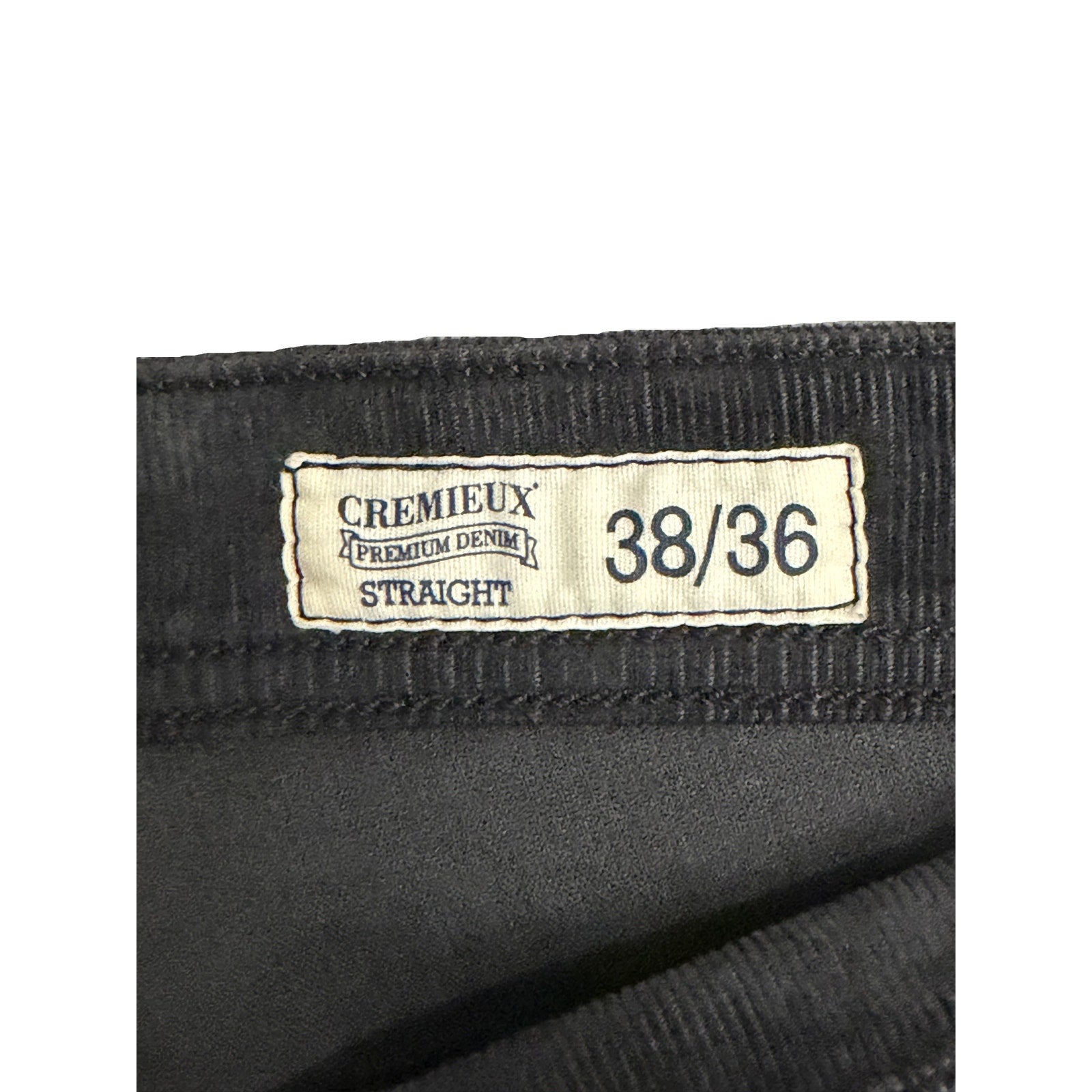 Daniel Cremieux Corduroy Pants Men's 38"x36" Straight Fit Stretch Charcoal