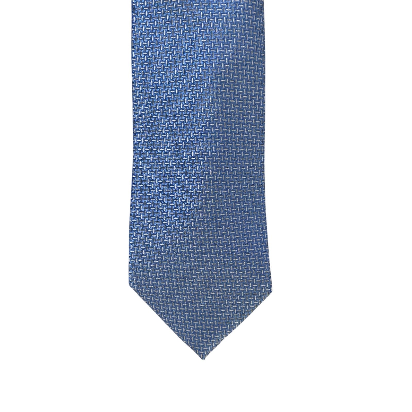 Michael Kors Necktie 3" Blue Dorset Mini Standard Length Silk Blend