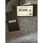 Boss H-Hemario Quarter Zip Sweater Men's 3XT Big & Tall Wool Cashmere Gray