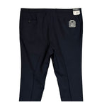 Daniel Cremieux Dress Pant Men's 46L Traveler Raw Hem Comfort Waist Navy