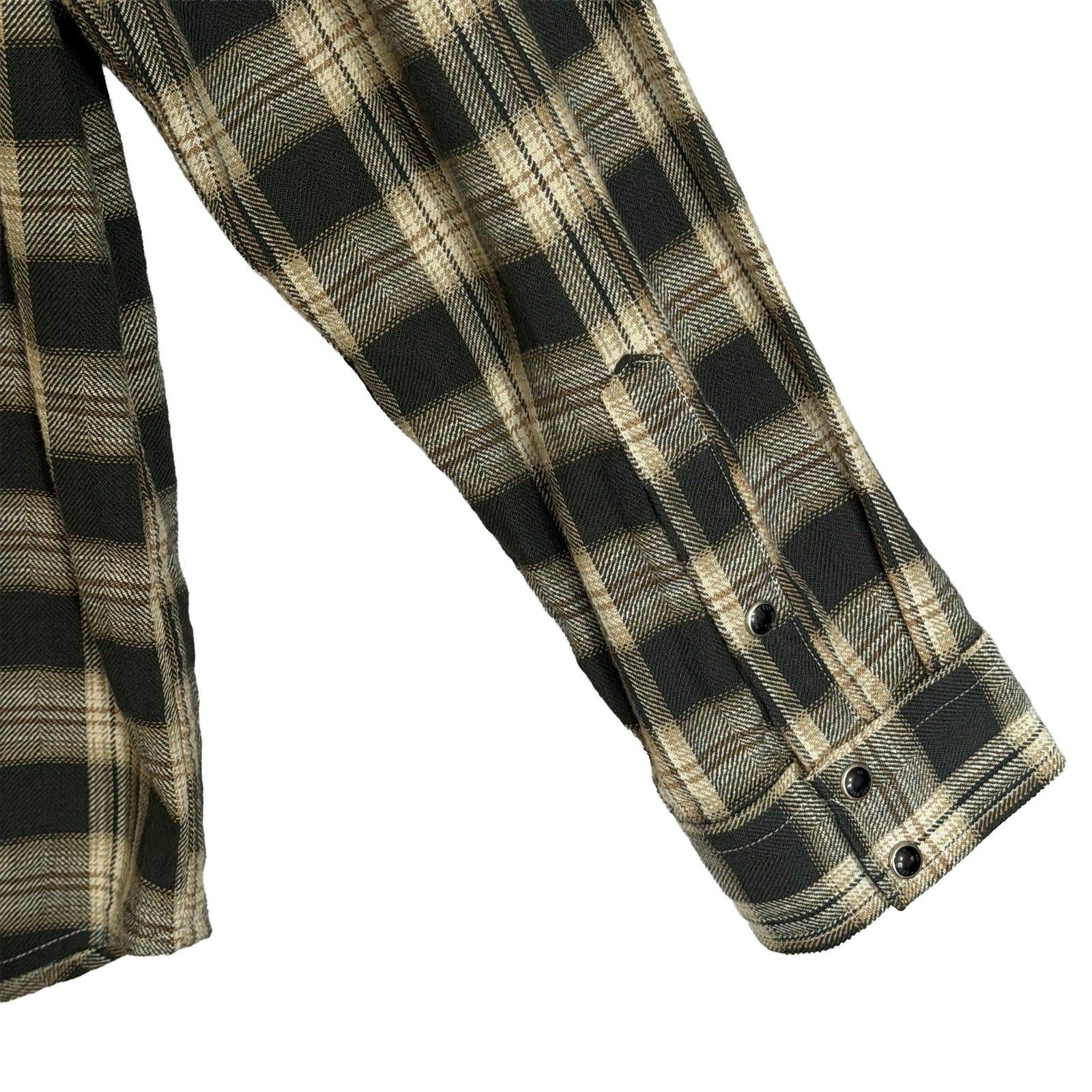AG Los Angeles Shirt Men's XL Classic Fit Huston Western Charcoal Plaid