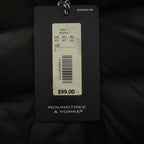 Roundtree & Yorke Down Vest Men's Large Full Zip Packable Pockets Black