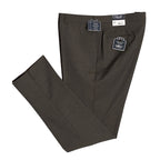 Daniel Cremieux Dress Pants Traveler Men's 46R Raw Hem Comfort Waistband Tan