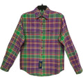 Polo Ralph Lauren Shirt Men's Small Classic Fit Long Sleeve Purple/Green Plaid