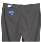 Nautica Ceylon Dress Pant Men's 42x32 Flat Front Active Stretch Dark Grey