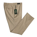 Ted Baker London Joey Pant Men's 38R Wool Dress Pant Solid Tan Raw Hem