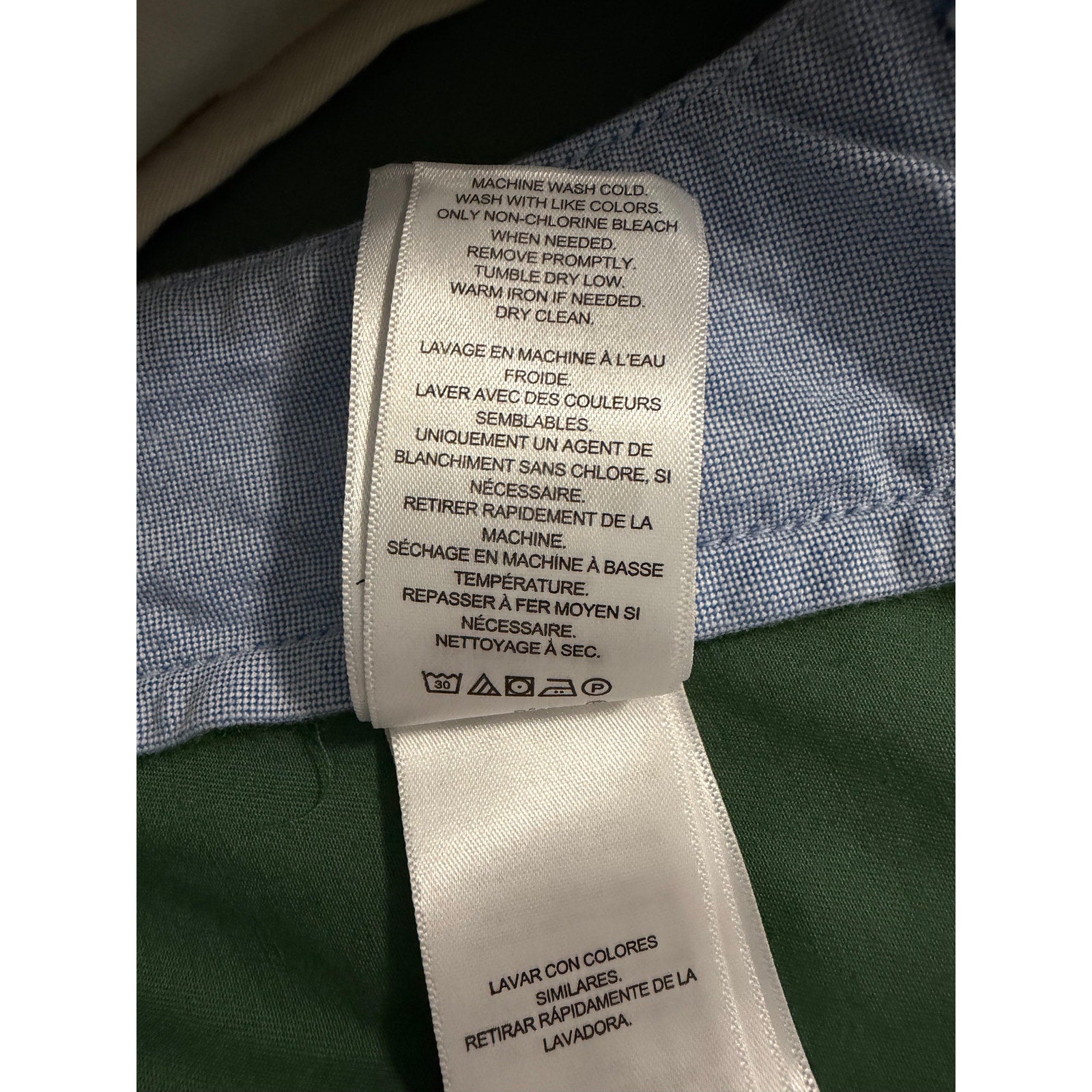 Polo Ralph Lauren Pant Men's 38"x34" Chino Stretch Straight Fit Solid Green