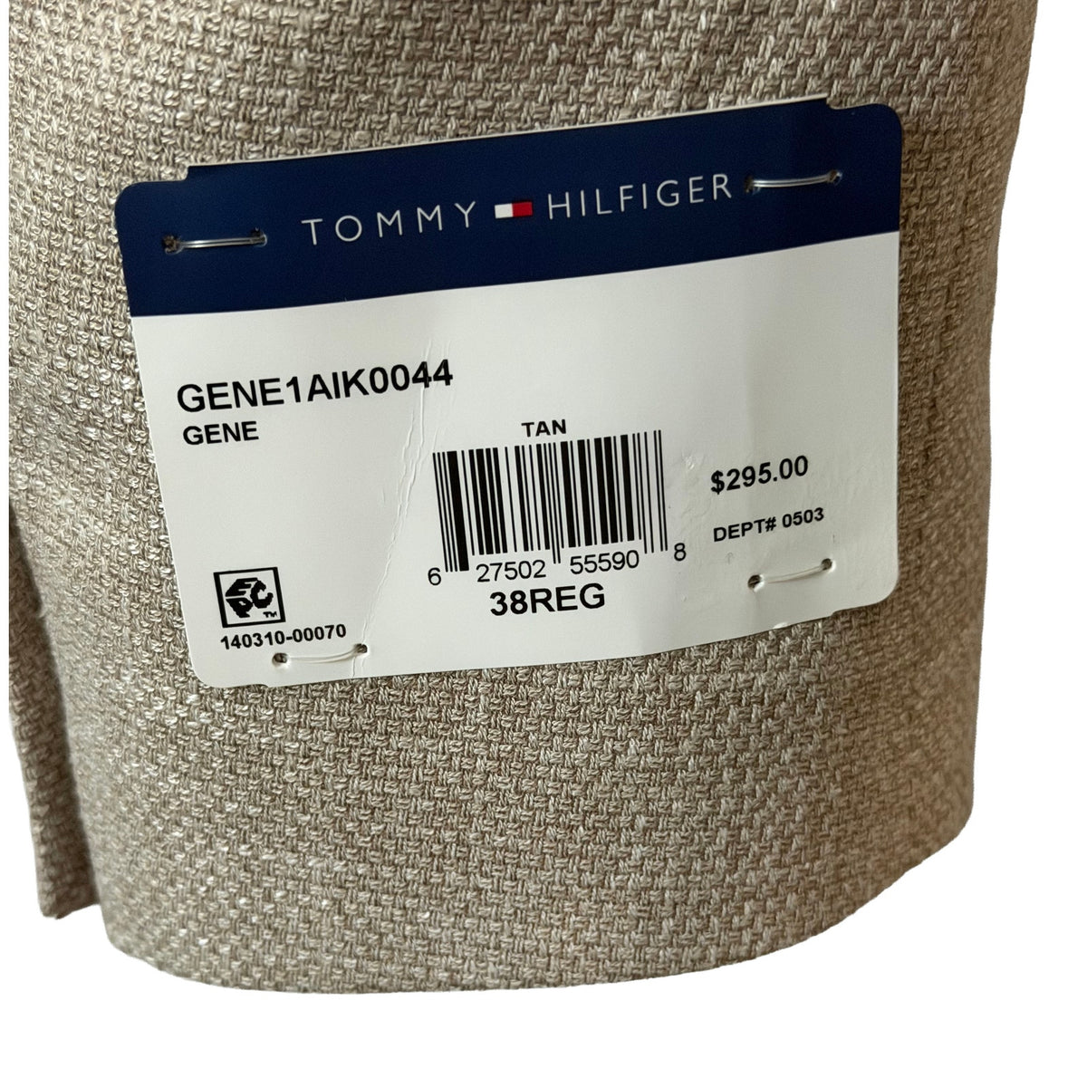 Tommy Hilfiger Sport Coat Men's 38R THFlex Unlined Single Breasted Tan/Beige