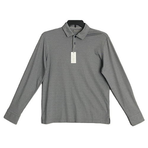 Daniel Cremieux Men's XXL Long Sleeve Polo Pima Cotton Navy Heather