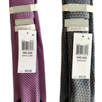 Perry Ellis Portfolio Men's Ties Lot of 2 Red Bartolle Mini & Brown Mackin Geo