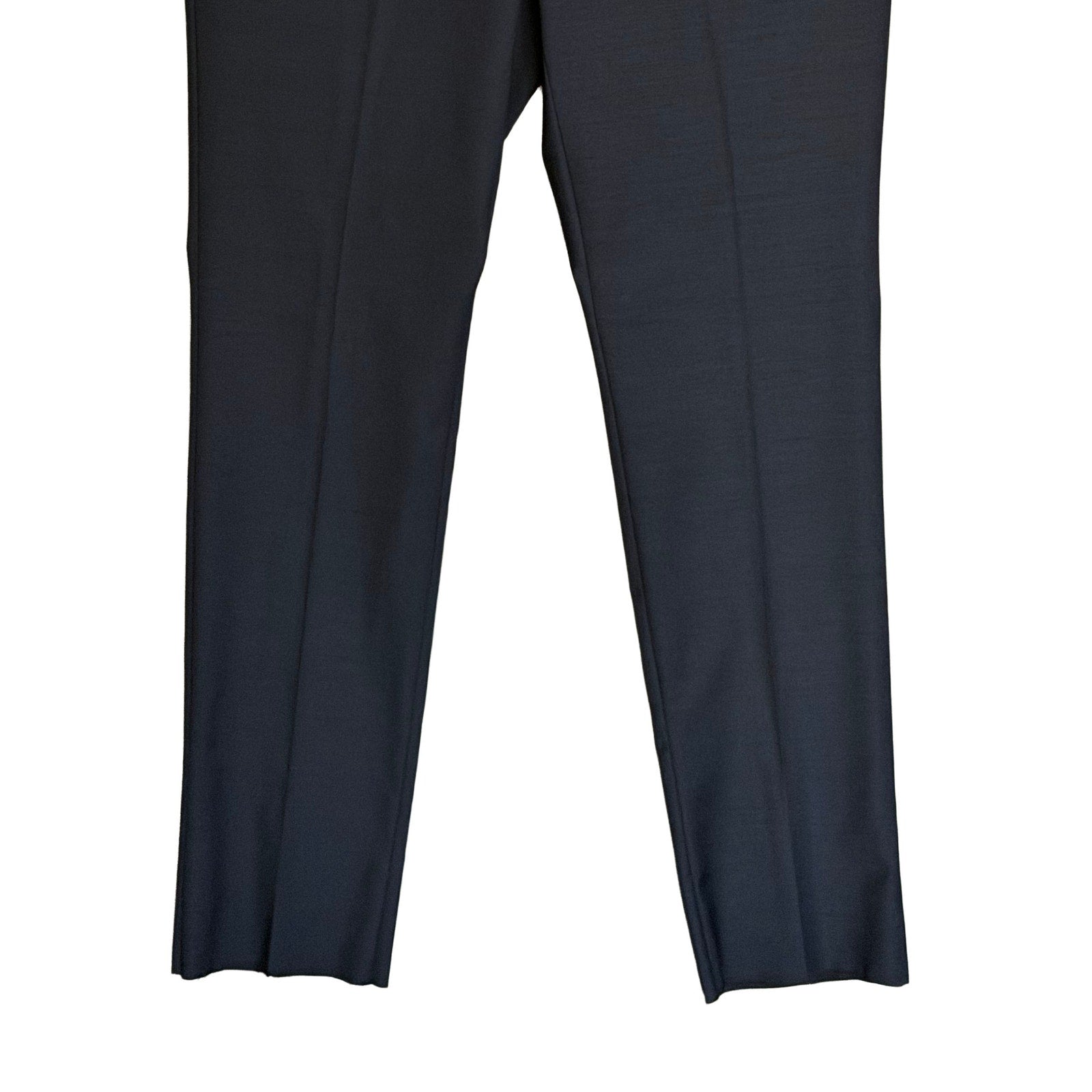 Daniel Cremieux Dress Pant Men's 44R Traveler Raw Hem Comfort Waist Navy