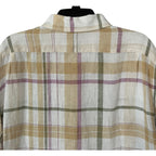 Daniel Cremieux Linen Shirt Men's XXL Cape Town Collection Multicolor Plaid