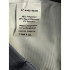Calvin Klein Dress Pant Men's 36"x32" Slim Fit Flat Front Stretch Blue Plaid