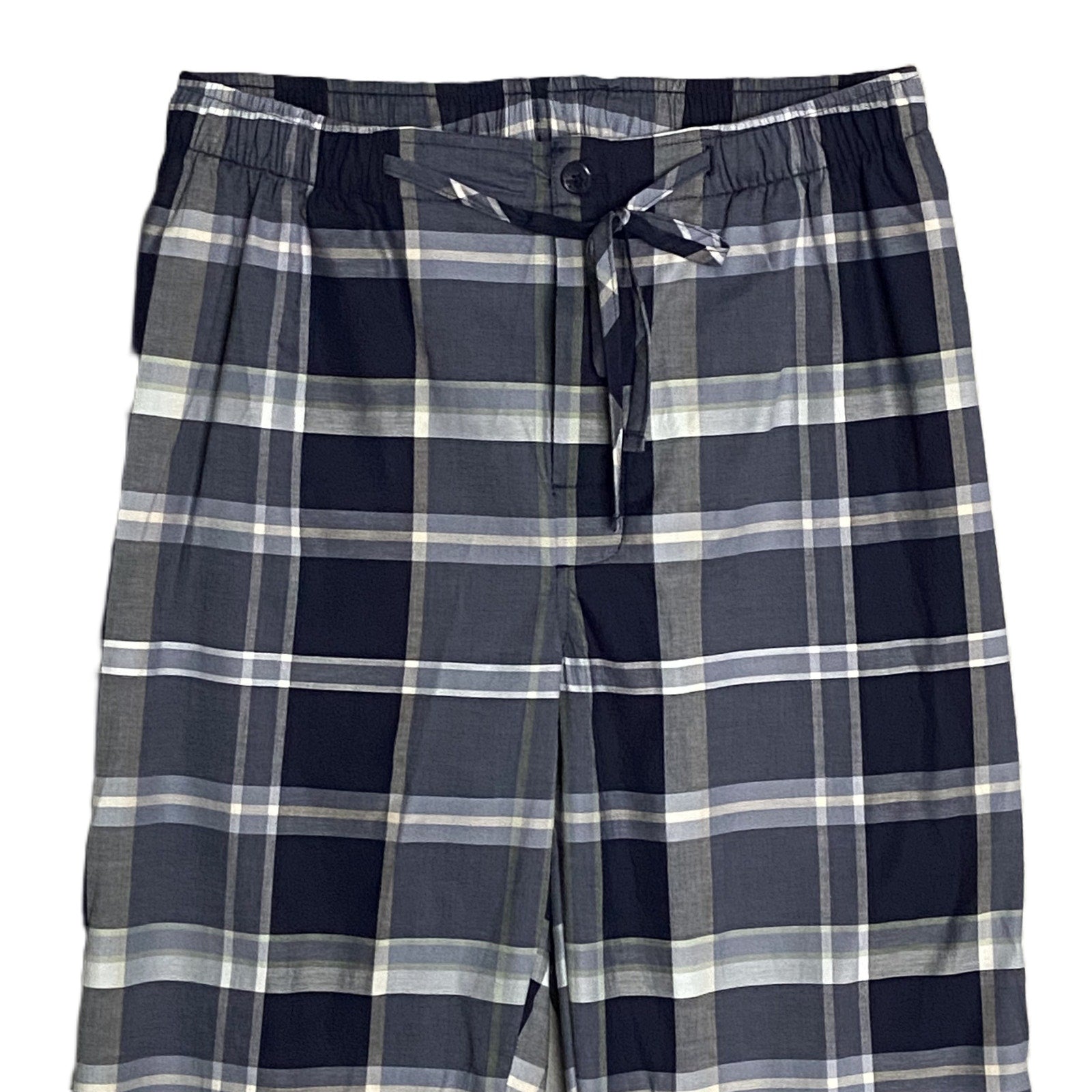 Hart Schaffner Marx Sleepwear Men's Medium Pajama Set Blue Plaid