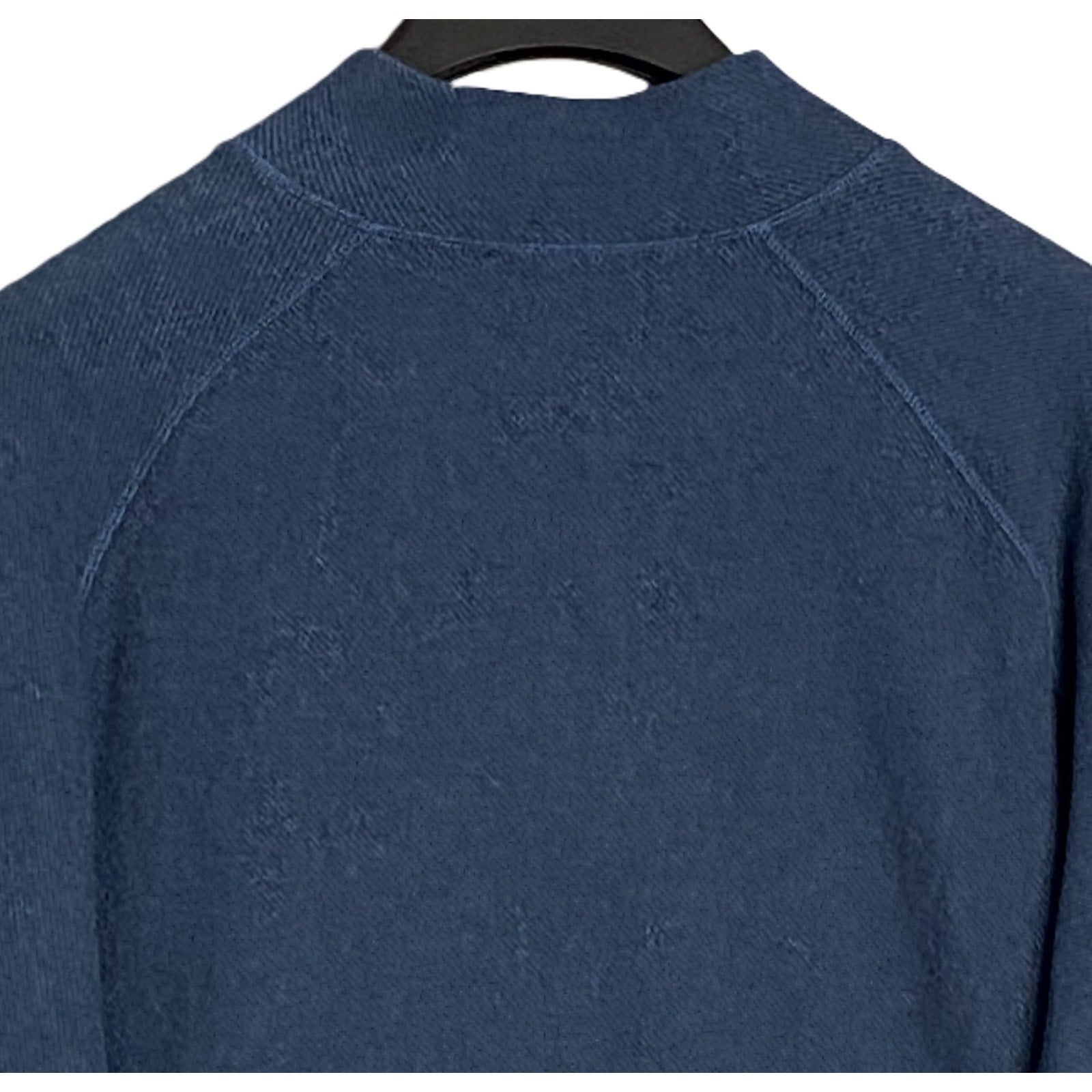 Bugatchi 1/4-Zip Pullover Men's XXL Mock Neck Stretch Fabric Navy Blue