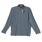 Quieti Long Sleeve T-Shirt Men's XL Crew Neck Stretch Fabric Blue Heather