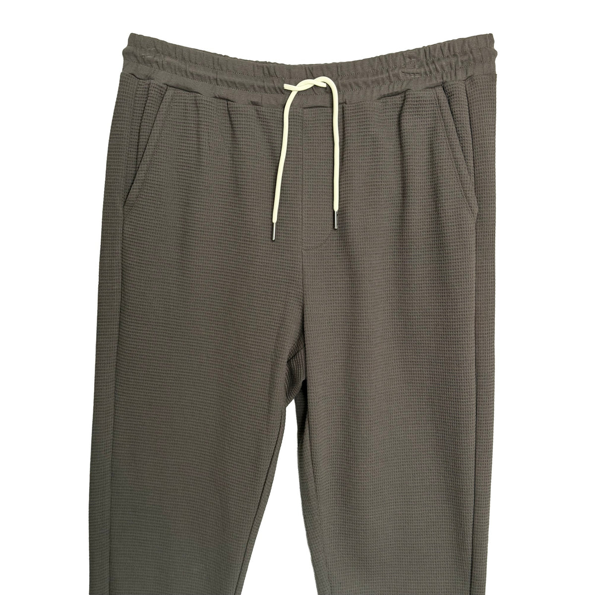 BFD Malibu Waffle Thermal Jogger Men's Large Elastic Drawstring Waist Carbon