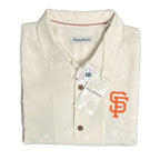 Tommy Bahama Silk Shirt Men's Large "Go Big or Go Home Camp" MLB SF Giants